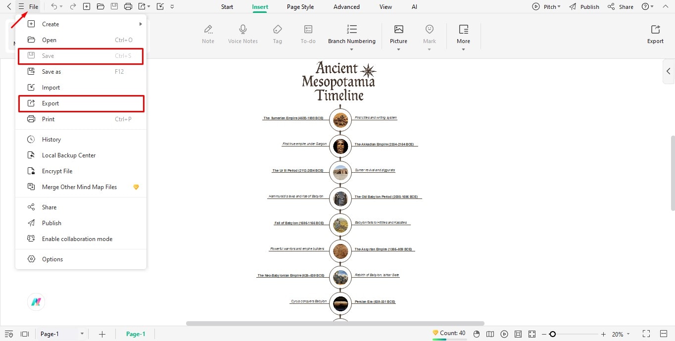 edrawmind-export-timeline