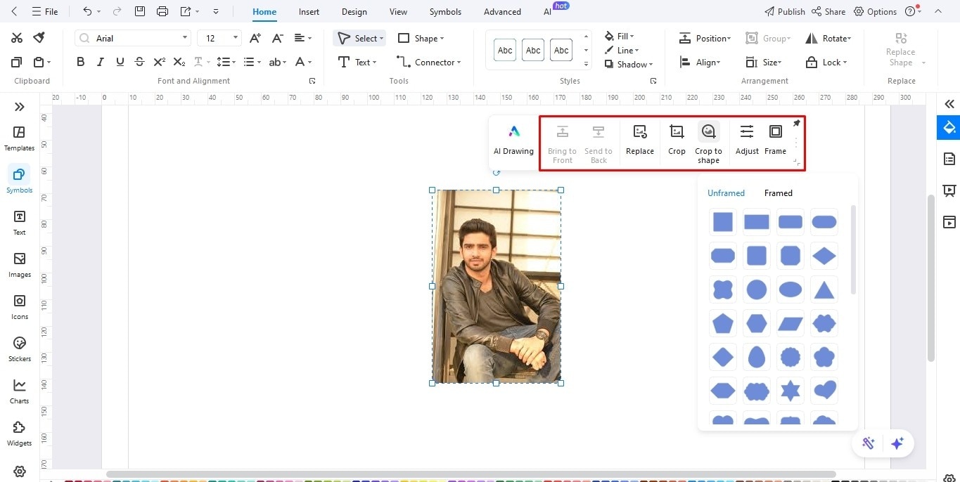 modify family tree frames edrawmax