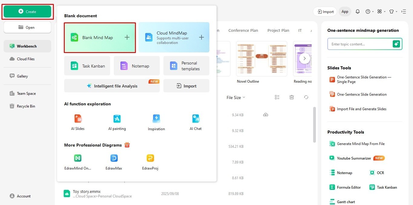open family tree canvas edrawmind