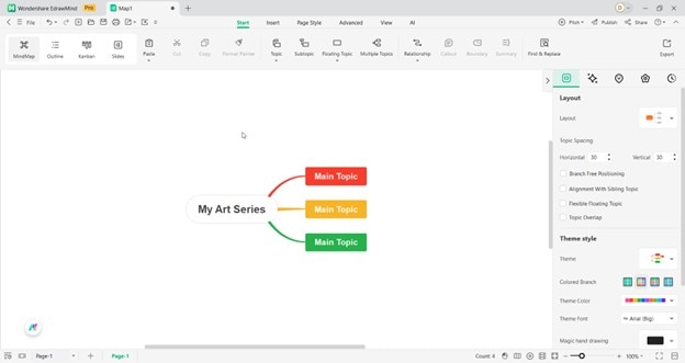 edrawmind edit main idea