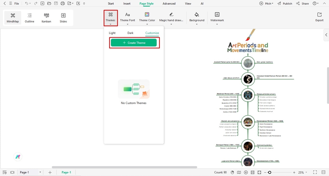 customize-a-diagram-theme-edrawmind