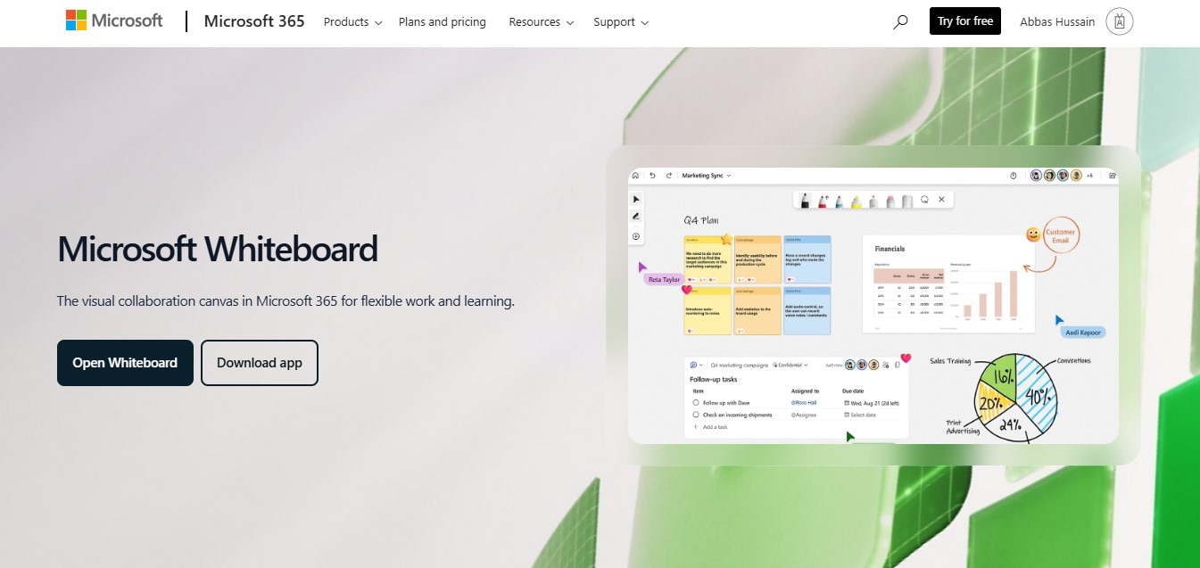 microsoft whiteboard