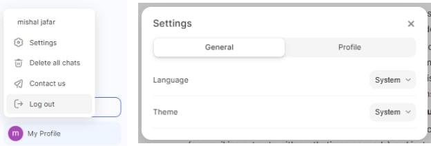 access other settings