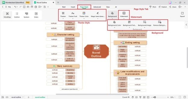 customize mind maps