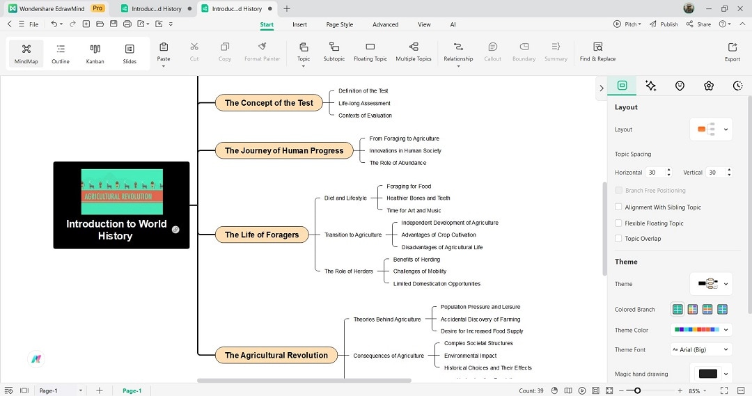 edrawmind interface