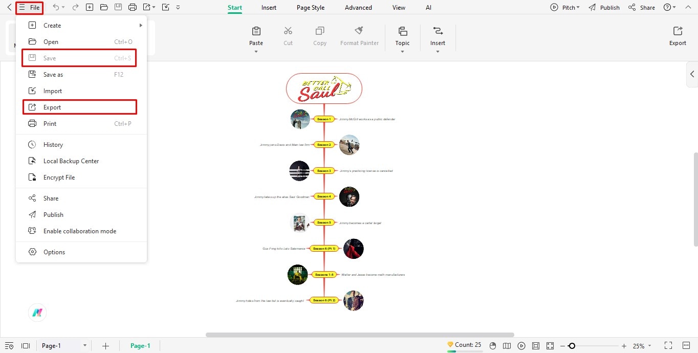 step-8 export file