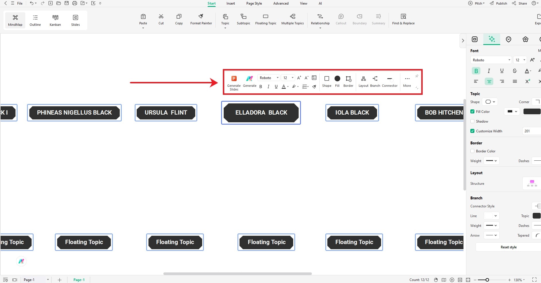 customize topics