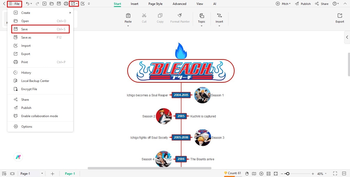 export file
