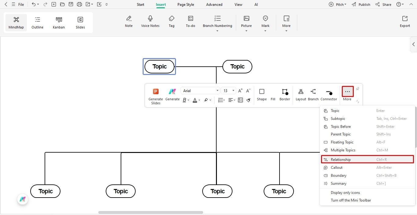 build connections between members edrawmind