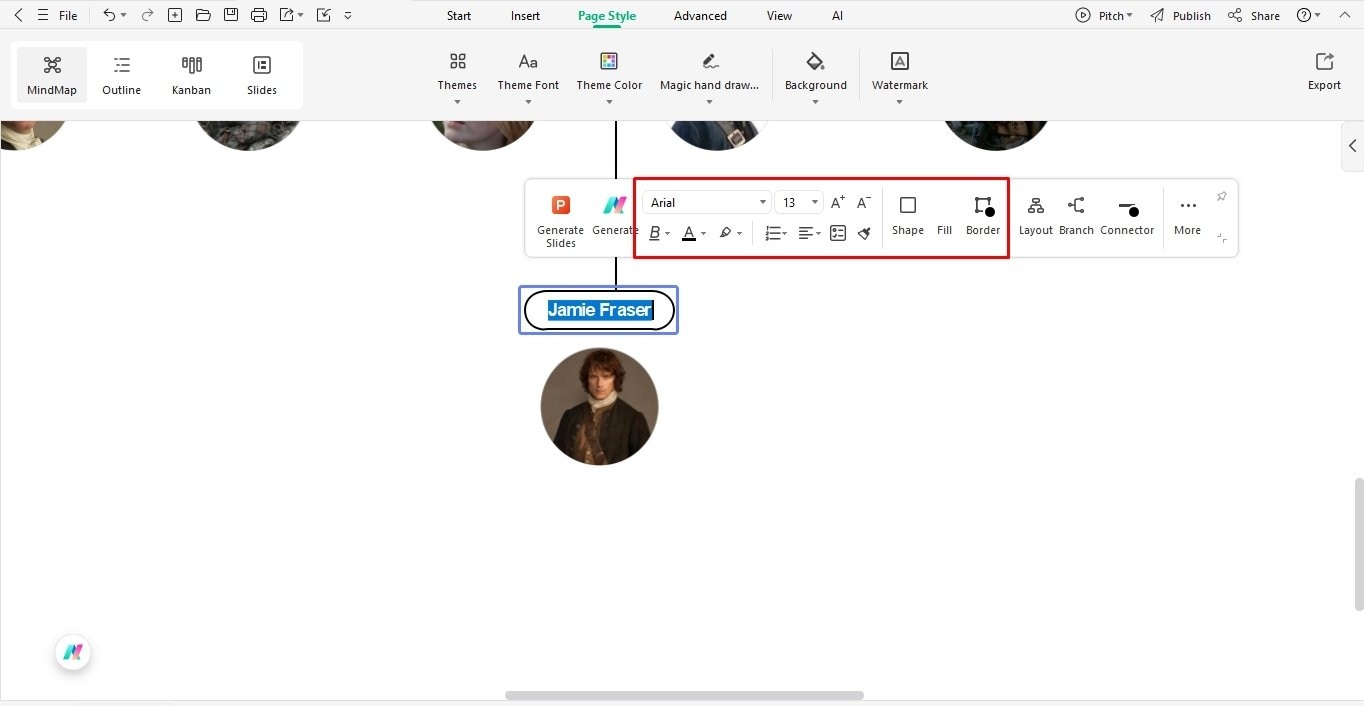 label the profiles family tree edrawmind