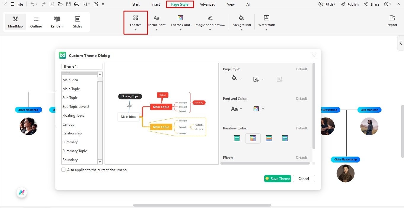 modify design family tree edrawmind