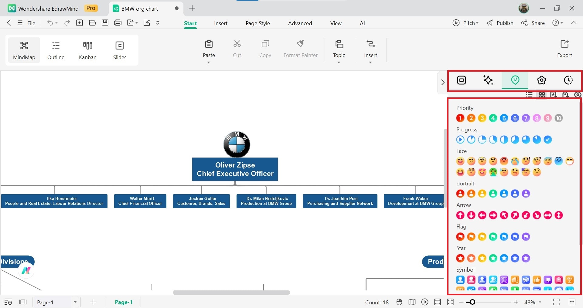 create an org chart