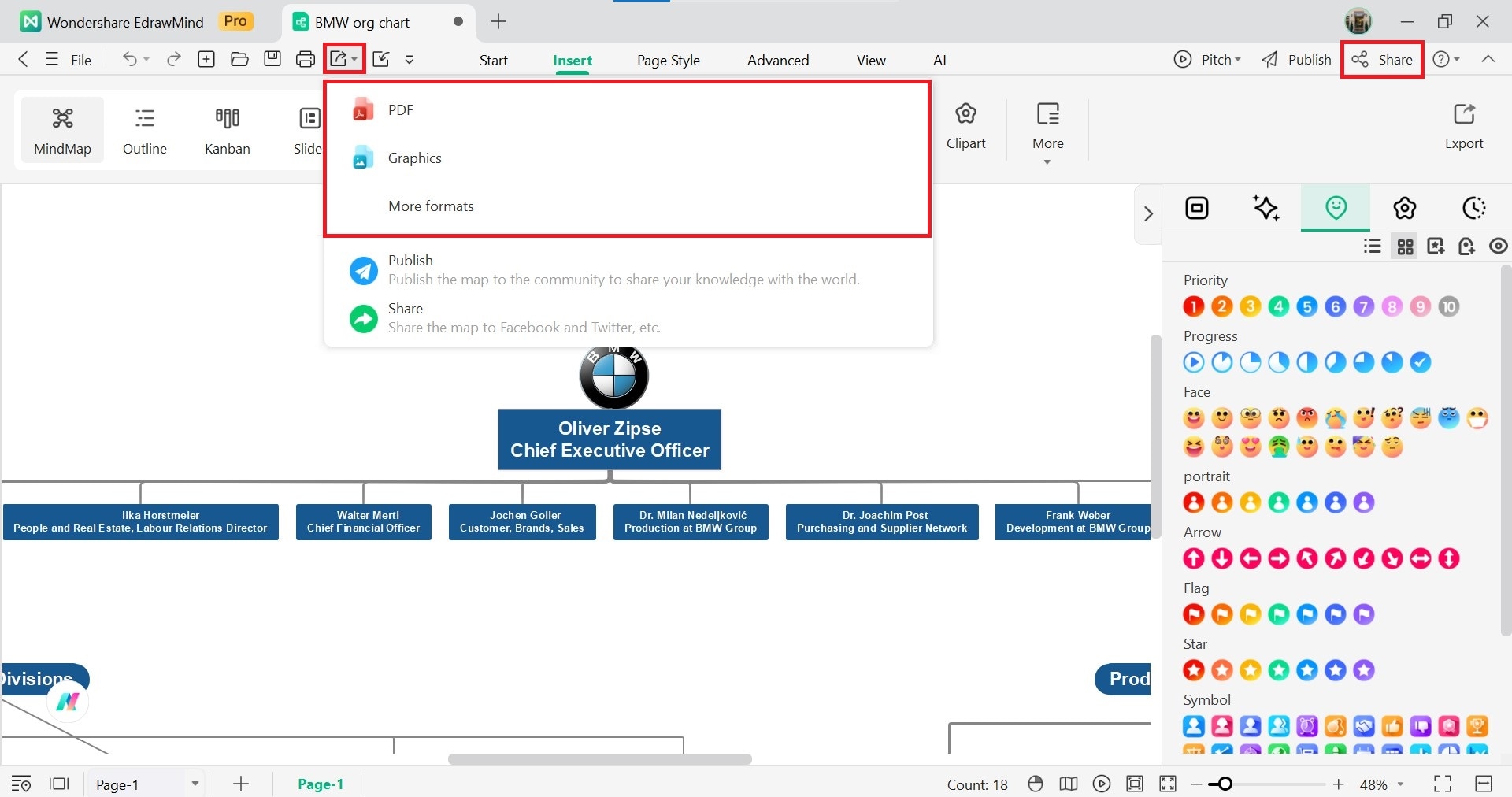 create an org chart