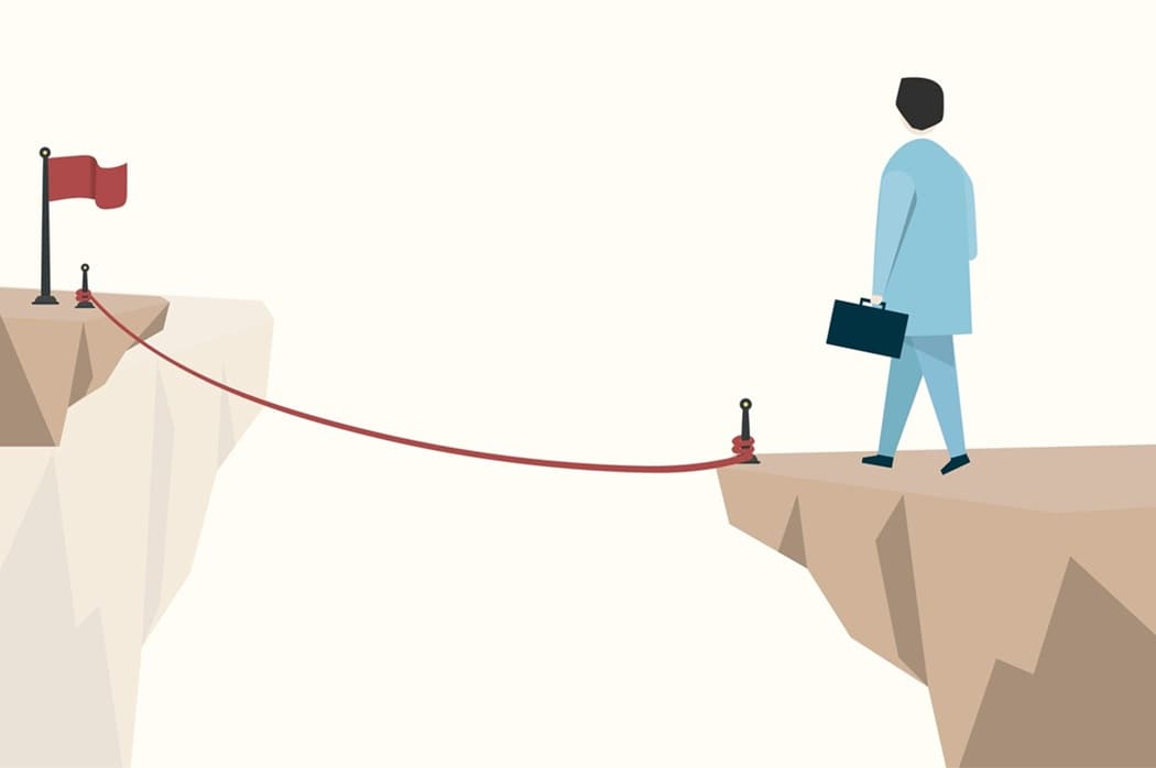 businessman-career path illustration