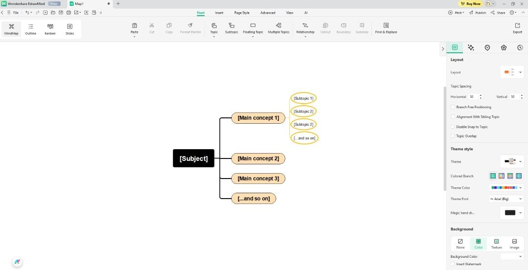 sample generic map-chemistry study