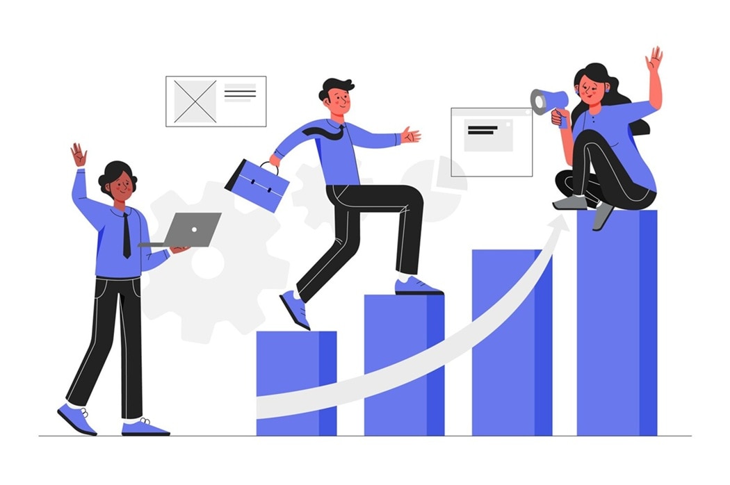 career choice illustration-choosing a career path illustration