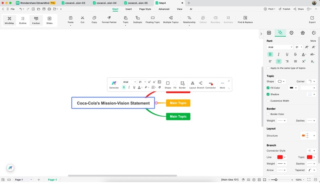 edrawmind main topic
