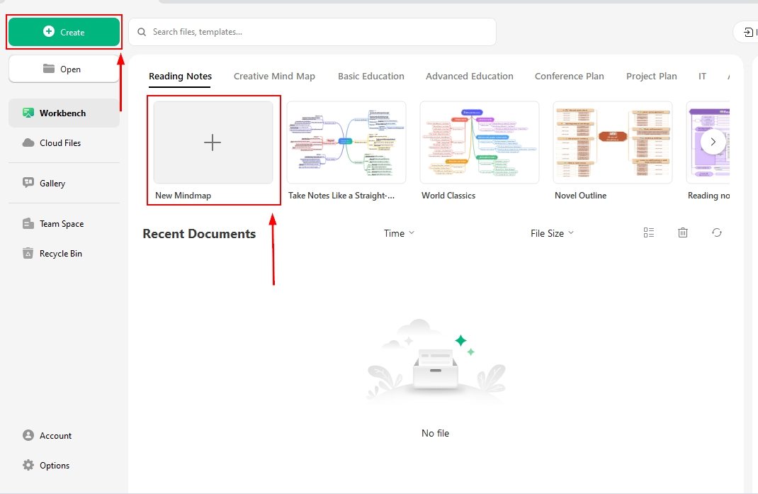 open the blank canvas