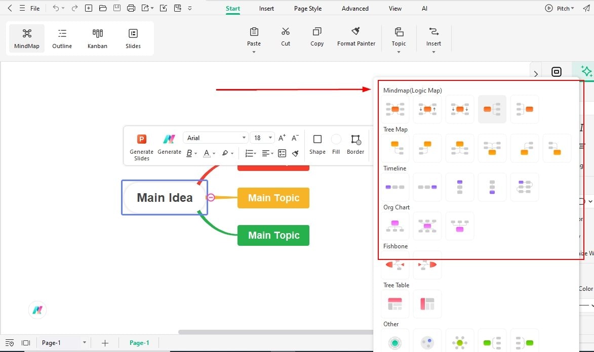 change the layout according to your needs