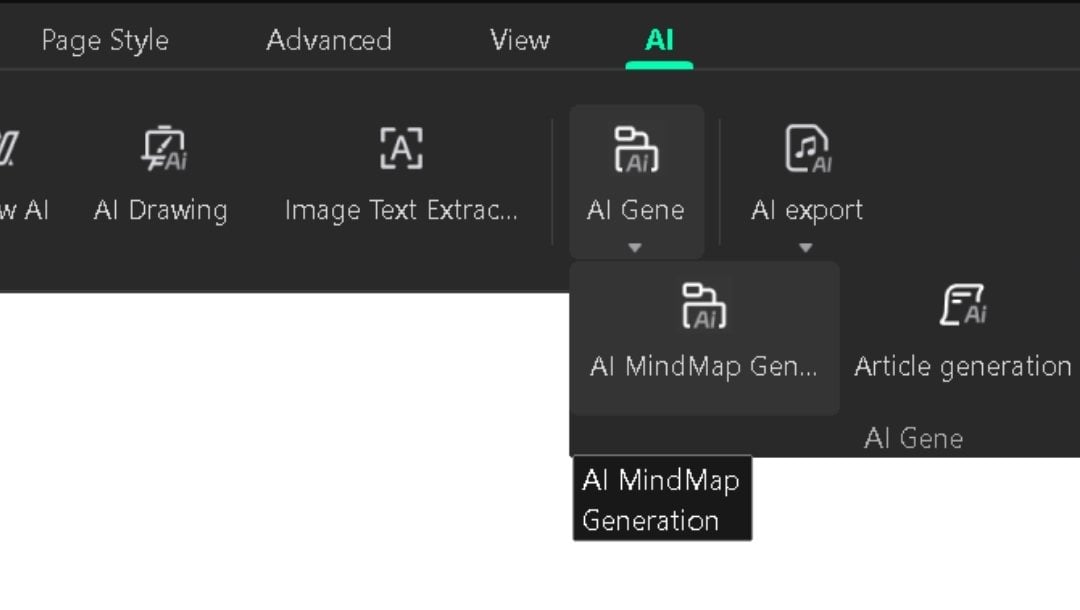 enter marketing mix prompt in AI generation panel
