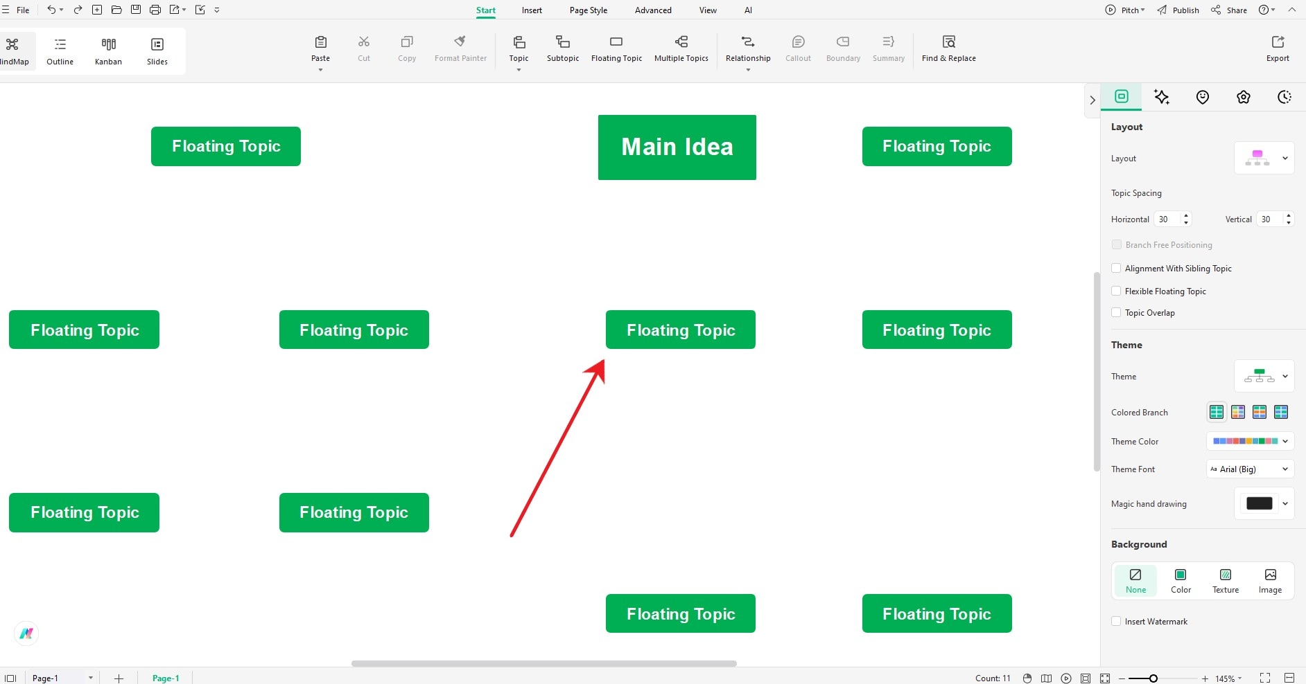 edrawmind add new topics