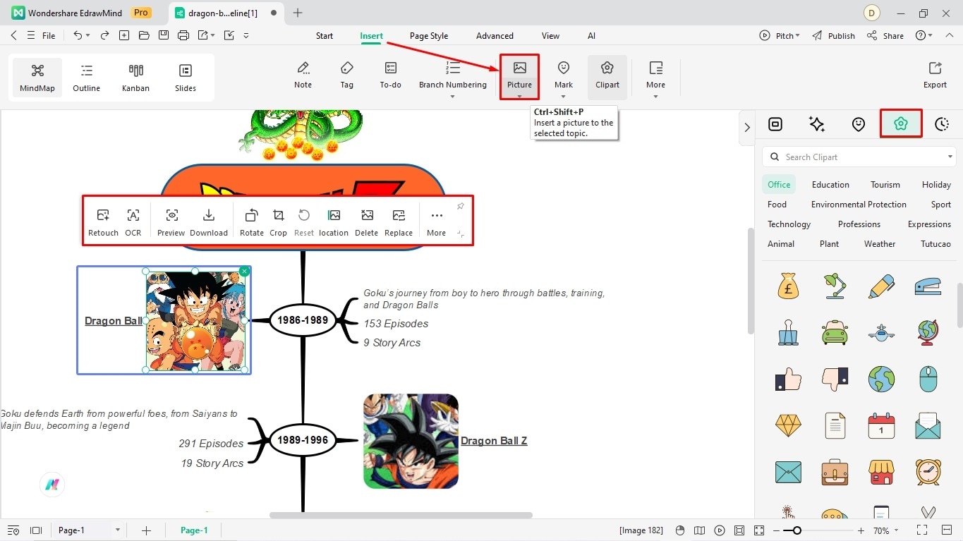create a timeline on edrawmind