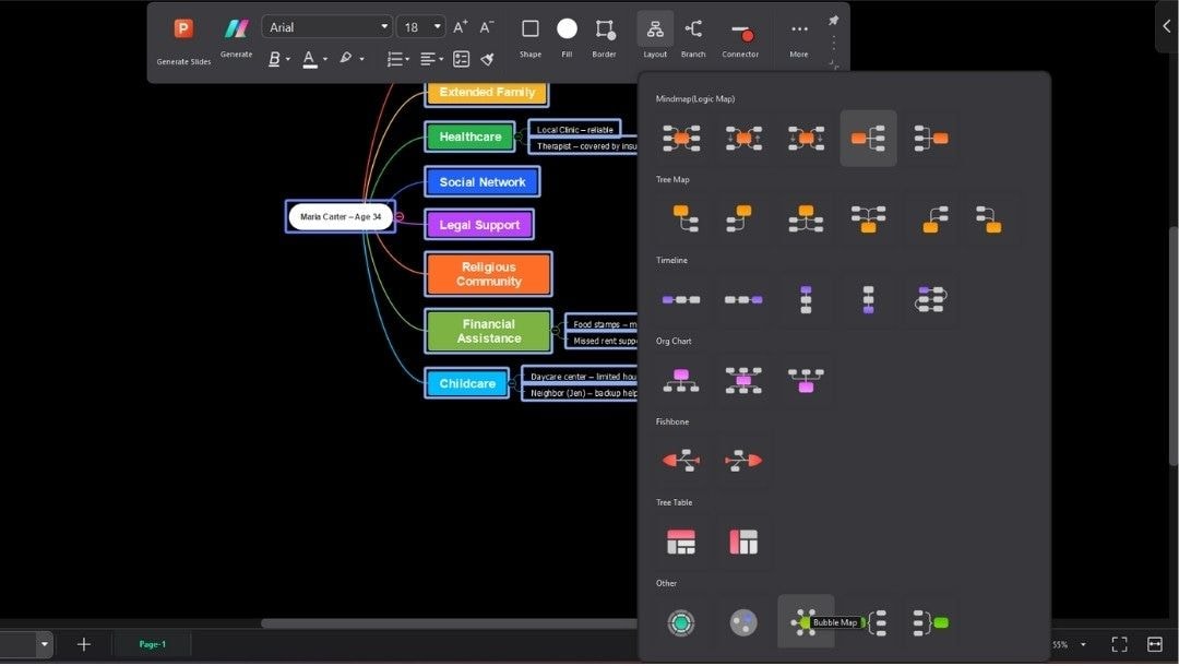 edrawmind-formatting-options