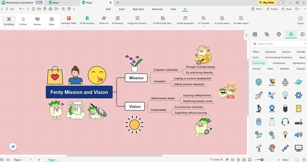 personalizing the diagram