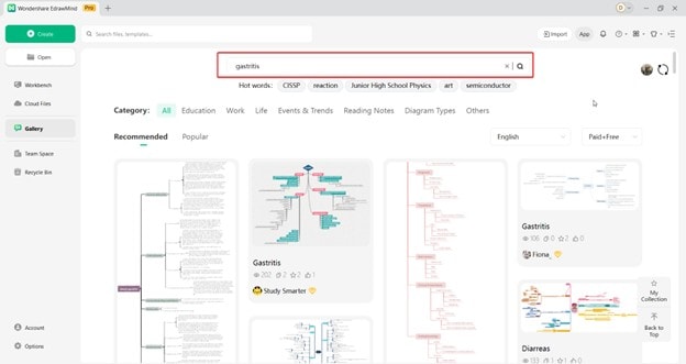 edrawmind search gallery-screenshot