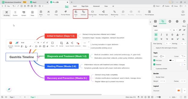 edrawmind main topic edit-screenshot