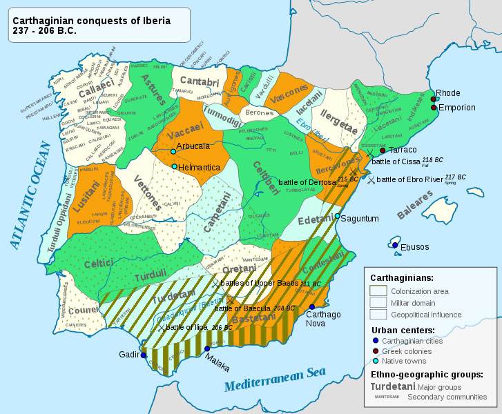 Carthaginian conquests of Iberia 237 – 206 B.C.