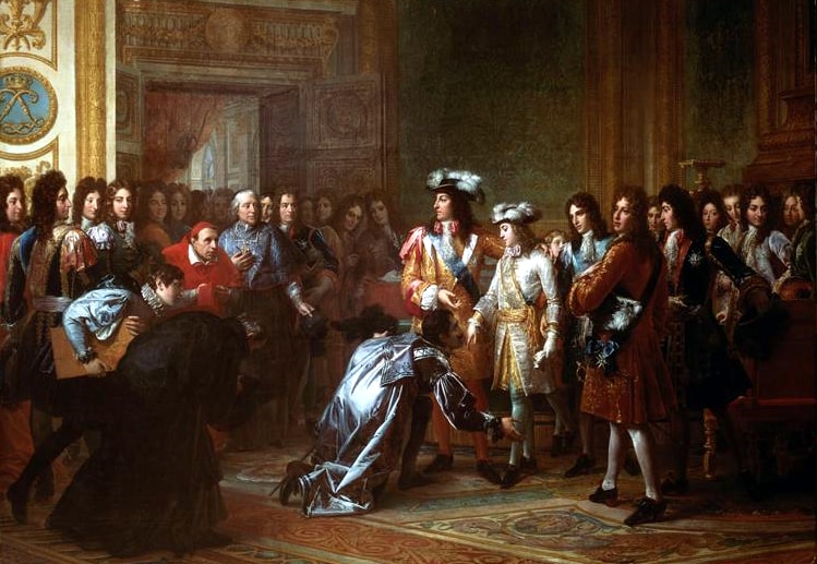 Philip accepts the Spanish throne as Philip V; November 16, 1700.