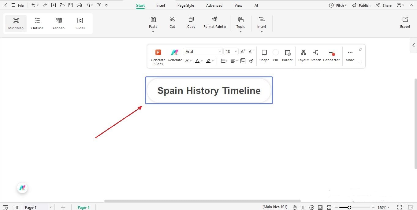 create new file and add title