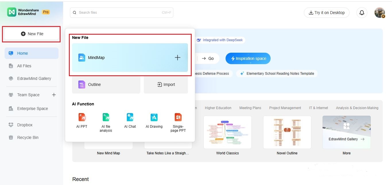 create new file