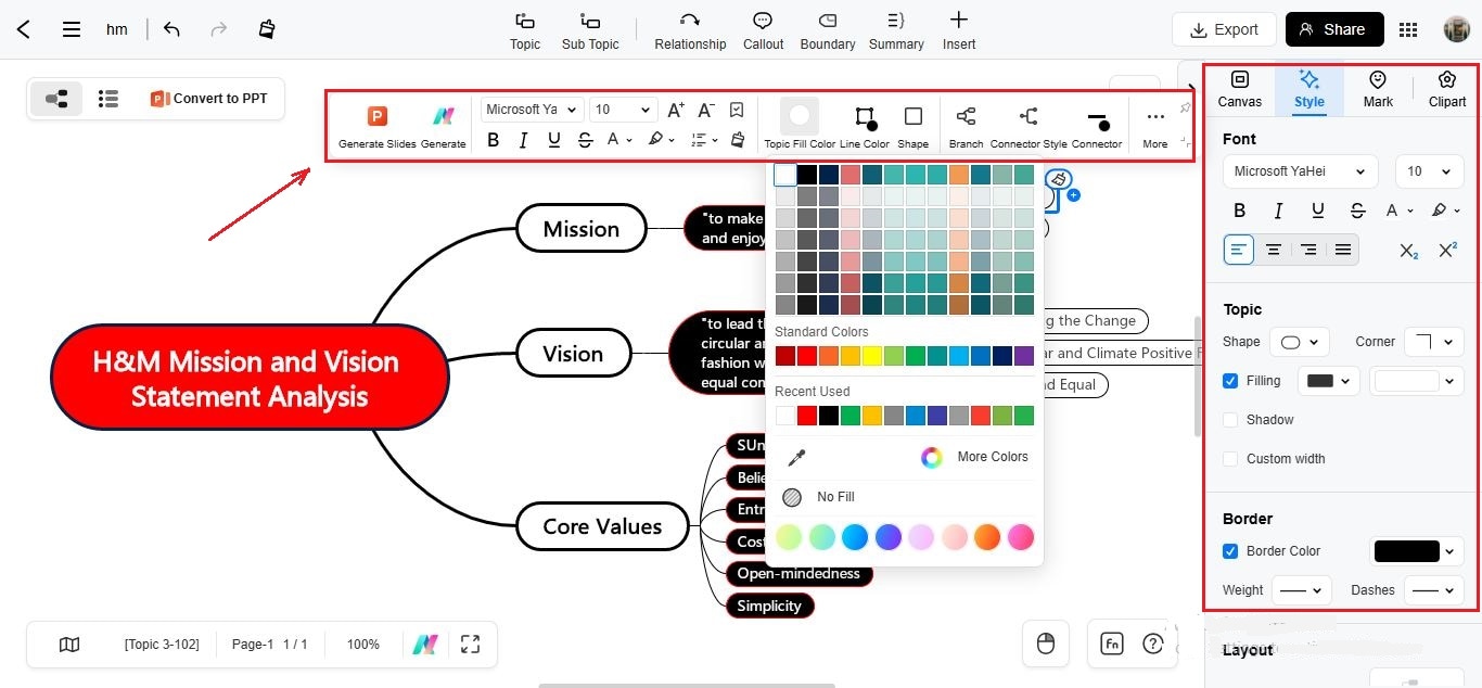 customize diagram
