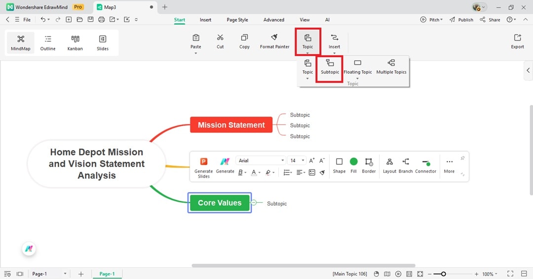 edrawmind add details to mind map