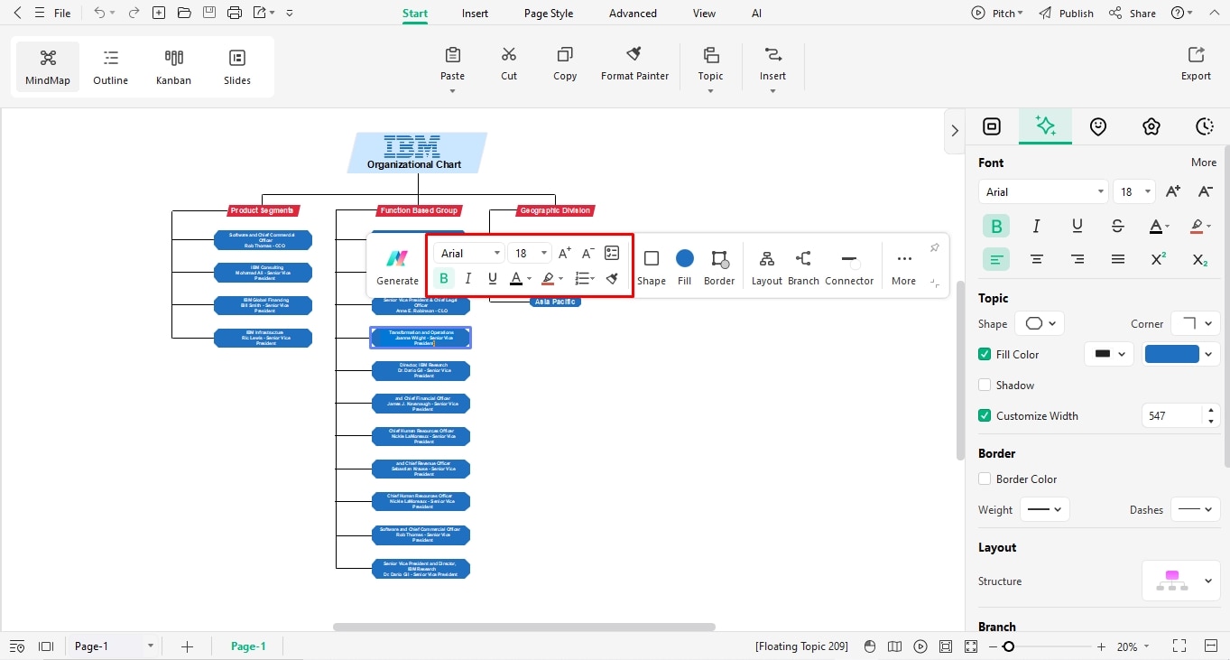make an org chart