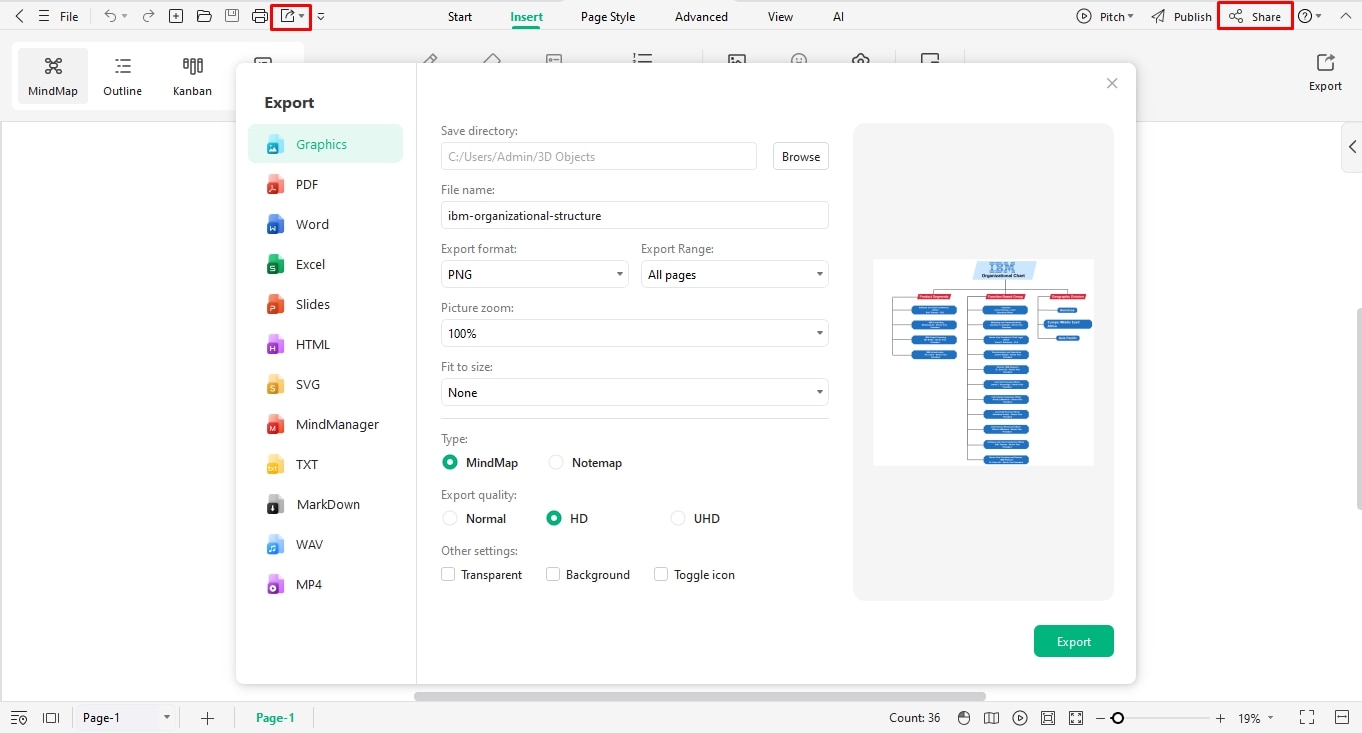 make an org chart