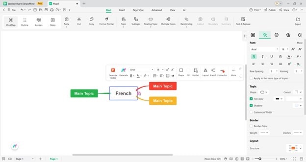 edrawmind main topic