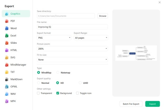 edrawmind-export tools