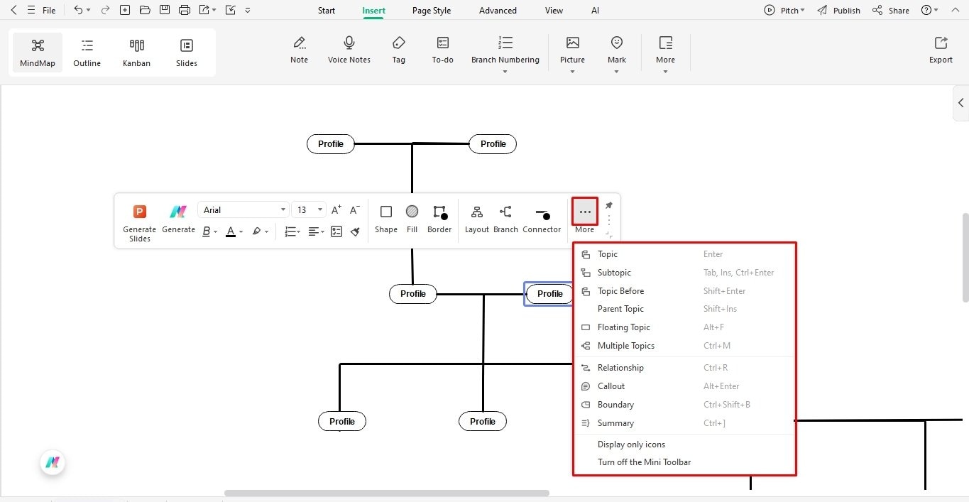 plot the family tree structure edrawmind