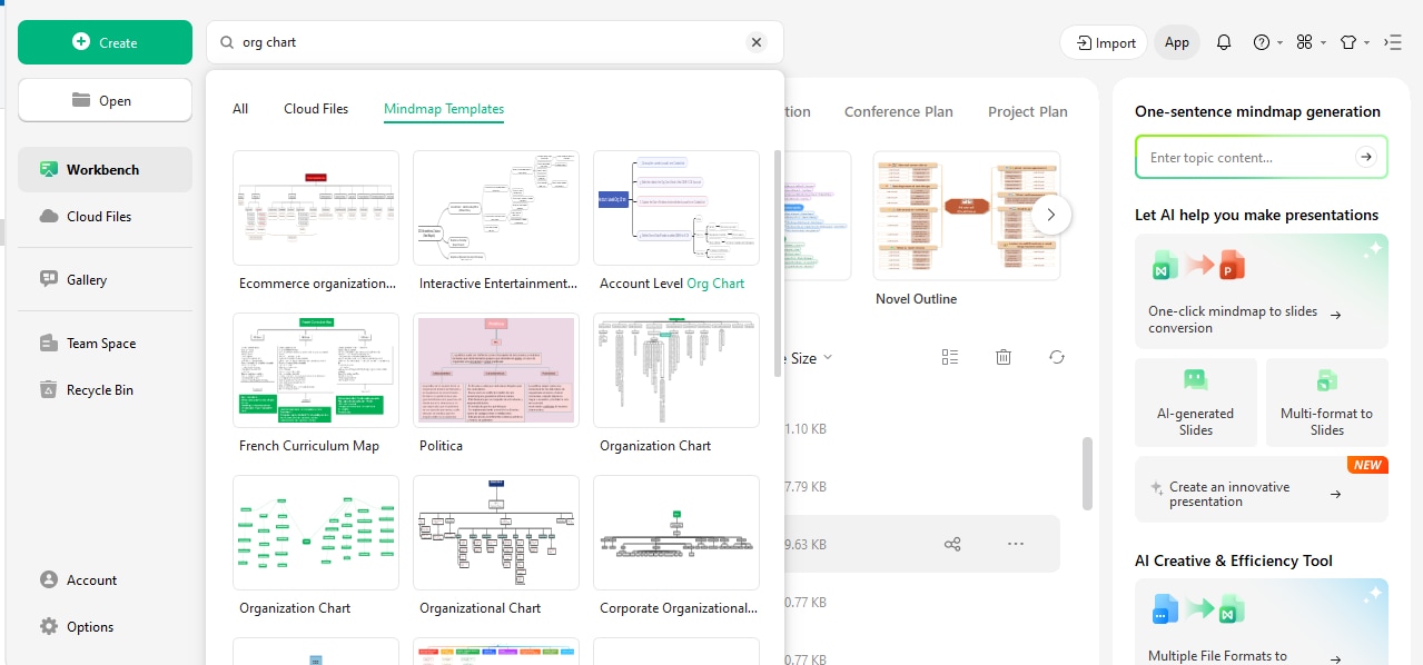 share and export org chart