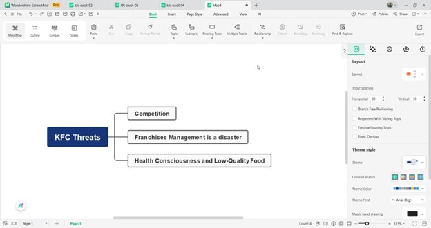 edrawmind interface