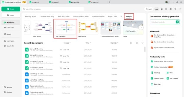 edrawmind templates access