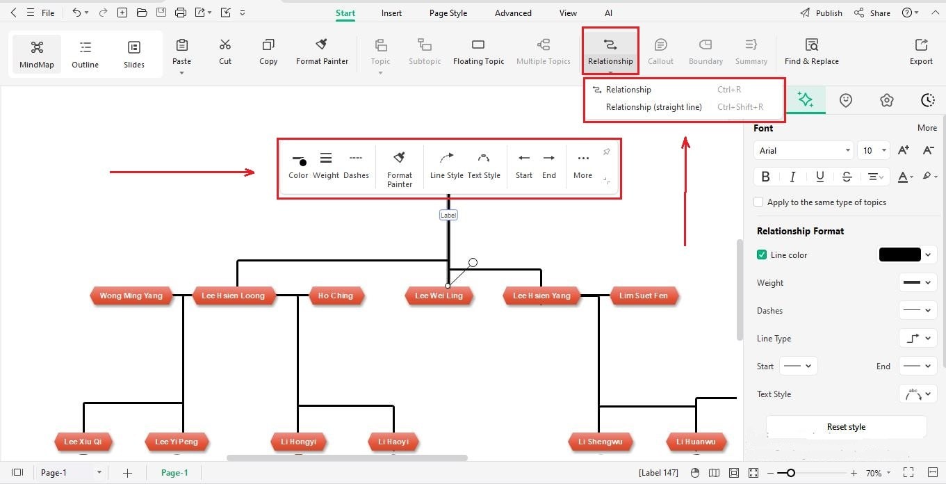 create relationships