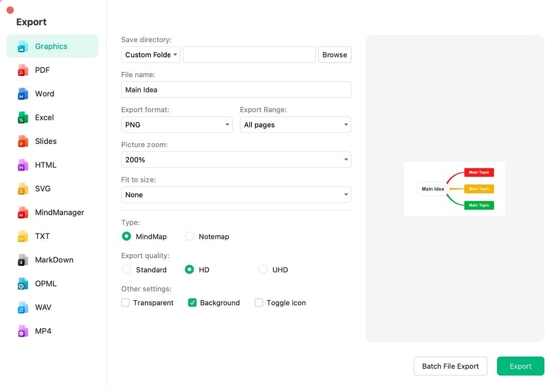 EdrawMind - edrawmind export
