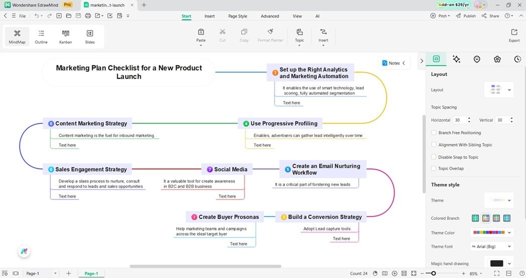 marketing campaign timeline template