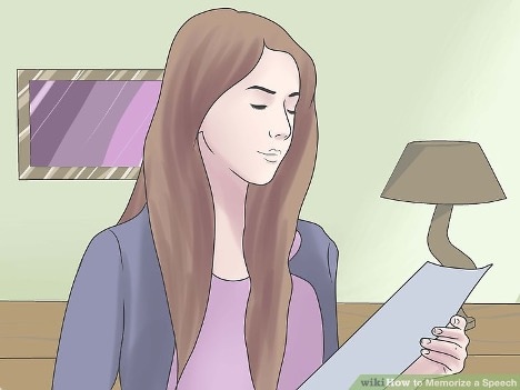 cartoon woman memorizing-memory palace