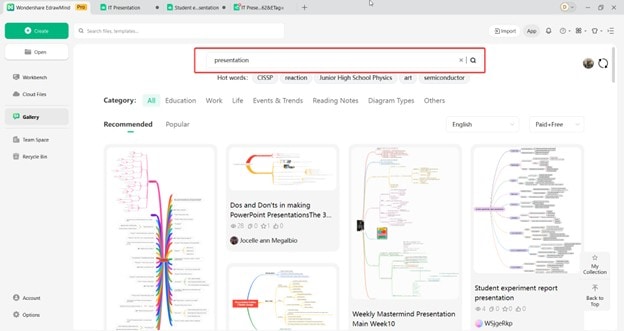 edrawmind-search gallery