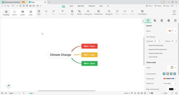 edrawmind-edit main idea